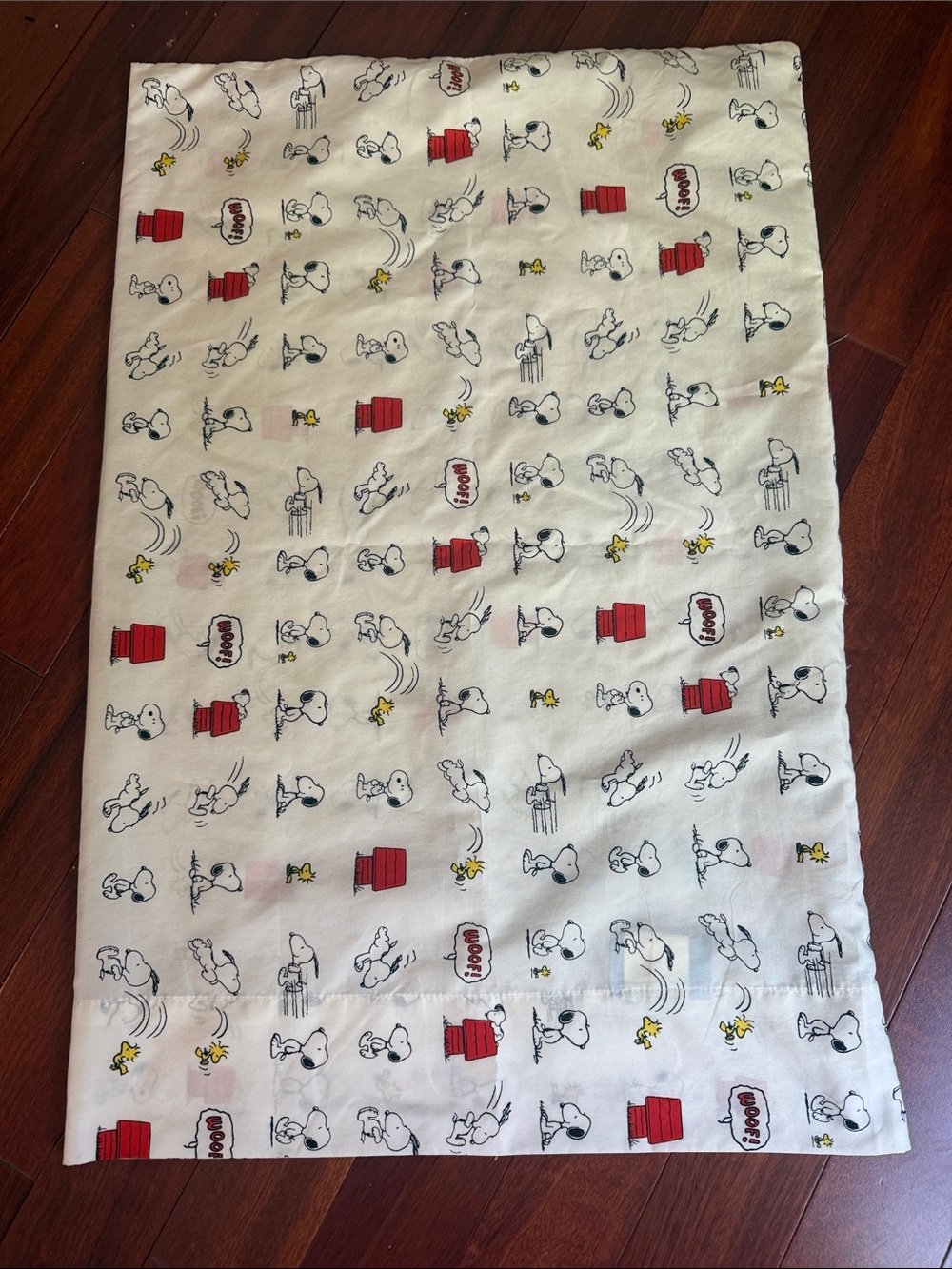 Peanuts Snoopy Woodstock Single Pillow Case 30 In By 20 In